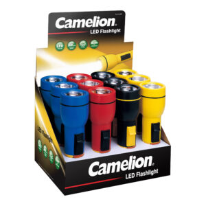 CAMELION FL1L2DD12 LED taskulamppunäyttö 12 x R20 taskulampulla / ilman paristoja.