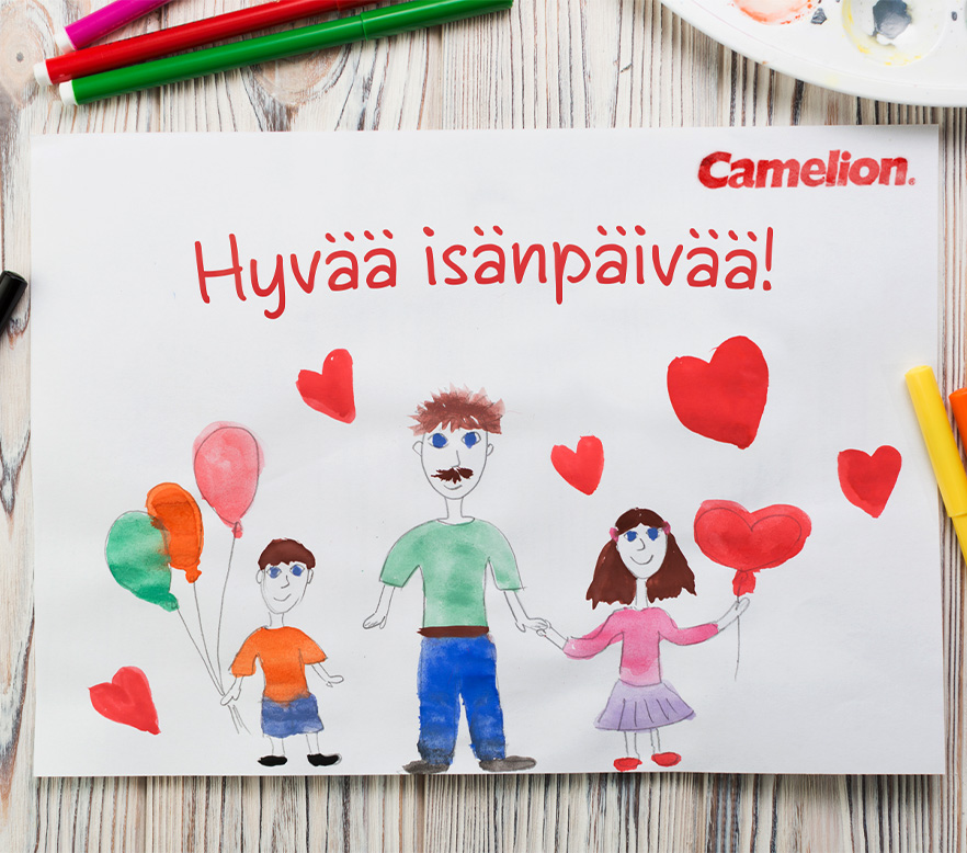Juhlistamme kaikkia isiä – Hyvää isänpäivää toivottaa Camelion!