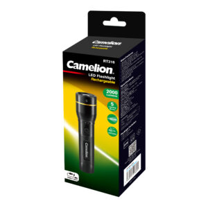 CAMELION RT316-CBH ladattava taskulamppu 20 W, musta