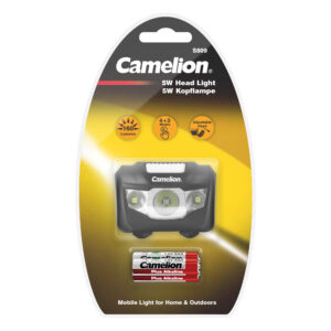 CAMELION S809-DB 5 watin LED-otsalamppu / 4+3 toimintoa / sisältää 3 LR03-paristoa